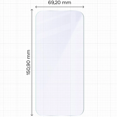 Elastyczne szkło hybrydowe Bizon Glass Mule do iPhone Air