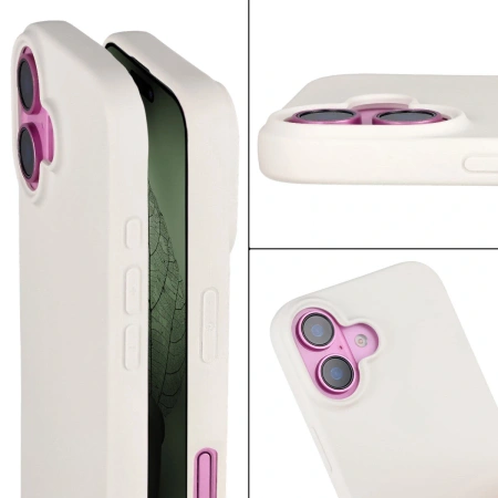 Etui z recyklingu Bizon Case ReLeaf do iPhone 16, białe