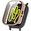 Etui ze szkłem do zegarka Bizon Case+Glass Watch do Xiaomi Redmi Watch 5 Active, różowe
