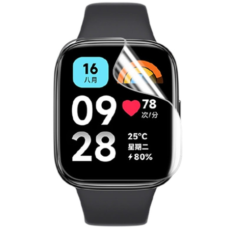 Folia hydrożelowa na ekran Bizon Glass Watch Hydrogel Duo do Redmi Watch 3 Active, 2 sztuki (zegarek)
