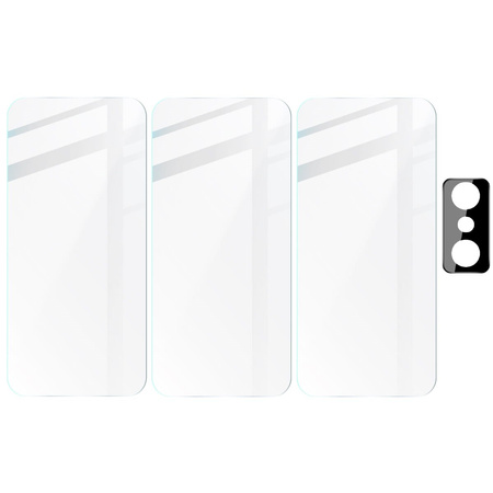 3x Szkło hartowane + szybka na aparat Bizon Glass Clear Pack do Xiaomi 11T 5G / 11T Pro 5G