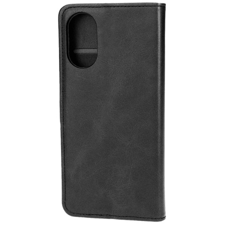 Etui z klapką Bizon Case Pocket do Oppo A38 4G, czarne