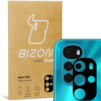 Szkło na aparat Bizon Glass Silk Lens dla Motorola Moto G22, 2 sztuki