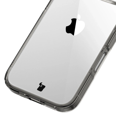 Etui Bizon Case Halo do iPhone 16, przydymione-czarne