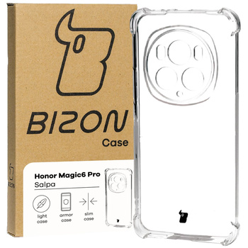 Etui Bizon Case Salpa do Honor Magic6 Pro, przezroczyste
