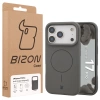 Silikonowe etui z pierścieniem magnetycznym Bizon Soft Case Magnetic do iPhone 17 Pro, grafitowe