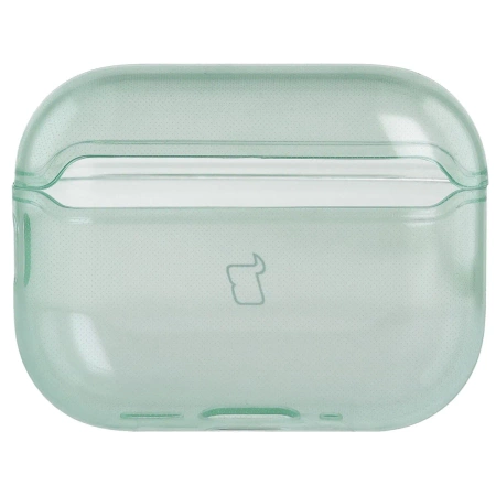 Elastyczne etui z karabińczykiem Bizon Case Headphone Clear do AirPods Pro 3, przeźroczysto-zielone