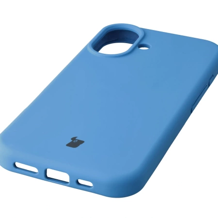 Silikonowe etui Bizon Soft Case do iPhone 17, niebieskie