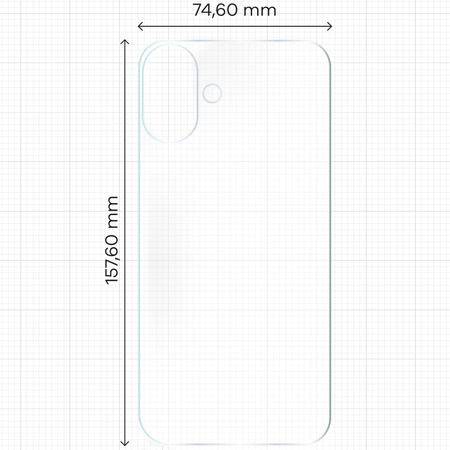 Folia hydrożelowa na tył Bizon Glass Hydrogel Back Duo, iPhone 16 Plus, 2 sztuki