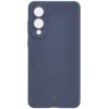 Silikonowe etui Bizon Soft Case do Galaxy S25 Edge, ciemnoniebieskie