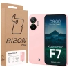 Etui Bizon Case Łupka do Xiaomi POCO F7, różowe
