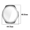 Etui z osłoną ekranu Bizon Case Watch Felipe do Huawei Watch 5 42mm, srebrne