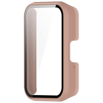 Etui Bizon Case+Glass Watch do Galaxy Fit 3, różowe