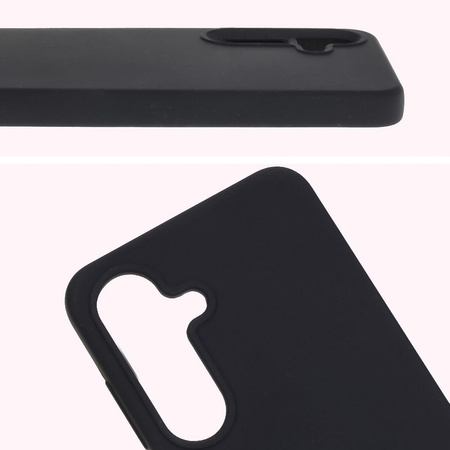 Silikonowe etui Bizon Soft Case do Galaxy S25, czarne