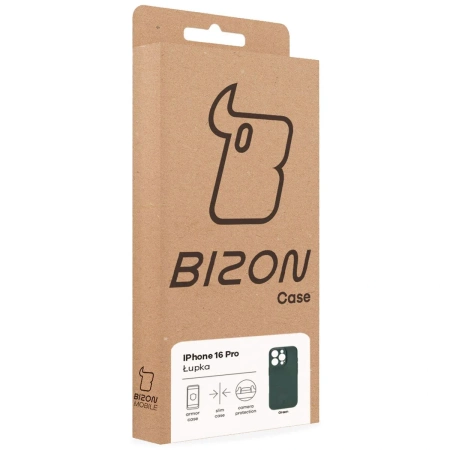 Etui Bizon Case Łupka do iPhone 16 Pro, zielone