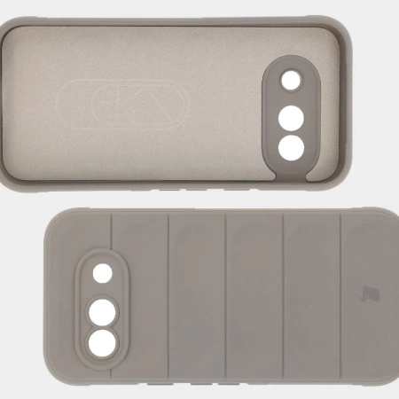 Pancerne etui Bizon Case Tur do Google Pixel 9a, jasnoszare