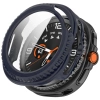 Etui ze szkłem do zegarka Bizon Case+Glass Watch do Samsung Galaxy Watch 8 Classic 46 mm, niebieskie