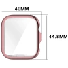 Etui z osłoną ekranu Bizon Case Watch Felipe do Huawei Watch Fit 4, różowe