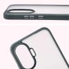 Etui Bizon Case Angelo do Xiaomi POCO F7, półprzezroczyste z szarą ramką