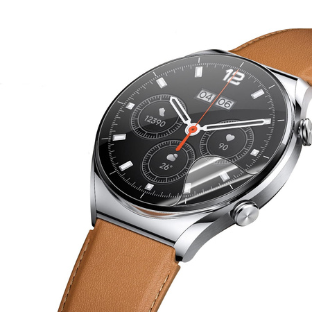 Folia hydrożelowa na ekran Bizon Glass Watch Hydrogel Duo do Xiaomi Watch S2 46 mm, 2 sztuki