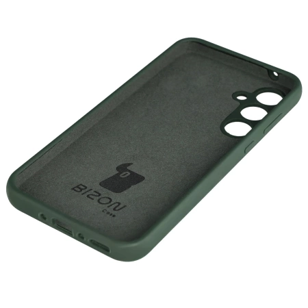 Silikonowe etui Bizon Soft Case do Galaxy A35 5G, ciemnozielone
