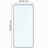 Szkło hartowane Bizon Glass Edge Duo do Galaxy S25 / S24, czarna ramka, 2 sztuki
