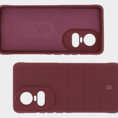 Pancerne etui Bizon Case Tur do Oppo Reno10 5G, burgundowe
