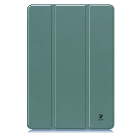 Etui Bizon Case Tab Lizard do Galaxy Tab S10 Plus / S9 Plus, ciemnozielone