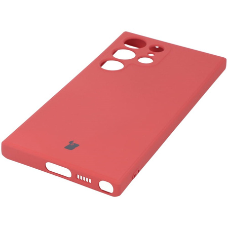 Etui Bizon Case Silicone Sq do Galaxy S23 Ultra, brudny róż