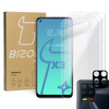 Szkło hartowane Bizon Glass Clear - 3 szt. + obiektyw, Realme 8