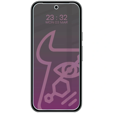 Prywatyzujące szkło hybrydowe Bizon Glass Mule Shadow do Google Pixel 10 Pro, matowe