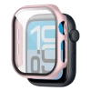 Etui ze szkłem do zegarka Bizon Case+Glass Watch do Apple Watch SE 3 / SE 2 / SE / 6 / 5 / 4 (40 mm), różowozłote