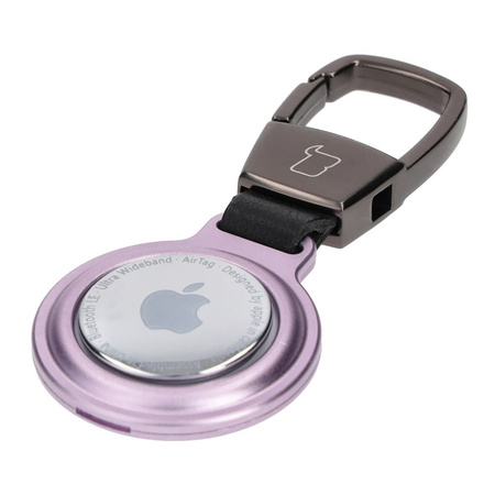 Etui Bizon Case Locator Magnetic do Apple AirTag, fioletowe