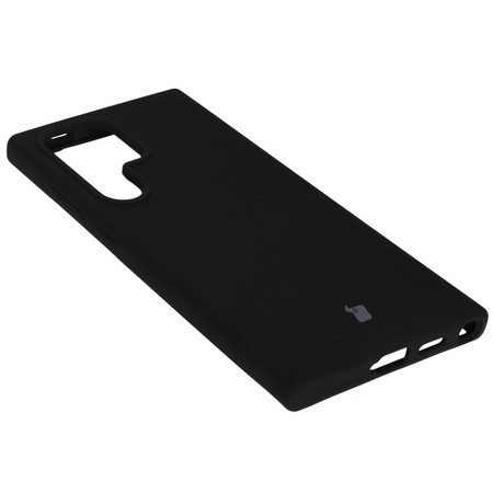 Silikonowe etui Bizon Soft Case do Galaxy S24 Ultra, czarne