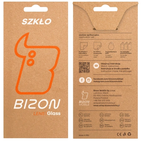 Szkło na aparat Bizon Glass Silk Lens do Google Pixel 9a, 2 sztuki