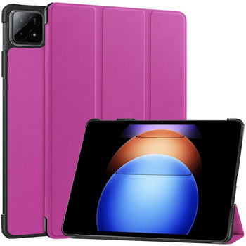 Etui Bizon Case Tab Croc do Xiaomi Pad 6S Pro, fioletowe