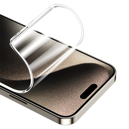 Folia hydrożelowa na ekran Bizon Glass Hydrogel Front Duo do iPhone 15 / 15 Pro / 16, 2 sztuki