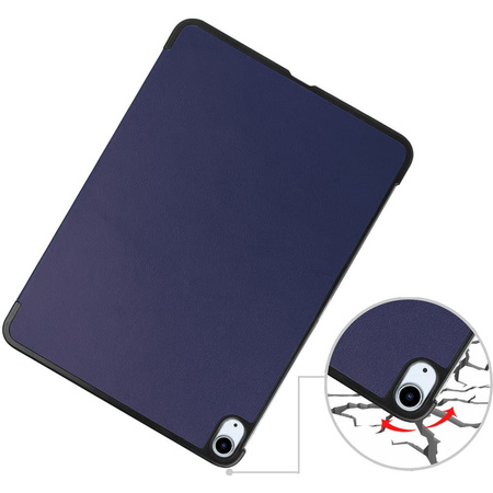 Etui Bizon Case Tab Croc do iPad Air 11" / 10.9" 2025/2024/2022/2020, granatowe