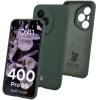 Silikonowe etui Bizon Soft Case do Honor 400 Pro, ciemnozielone
