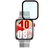 Szkło hybrydowe Bizon Glass Watch Edge Hybrid dla Huawei Watch Fit 4, czarne