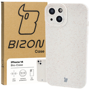 Ekologiczne etui Bizon Bio-Case do iPhone 14, ecru