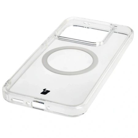 Etui z pierścieniem magnetycznym Bizon Case CrystalO do Realme GT 8 Pro, przezroczyste