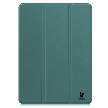 Etui z klapką Bizon Case Tab Croc do OnePlus Pad 2 / Pad Pro, ciemnozielone