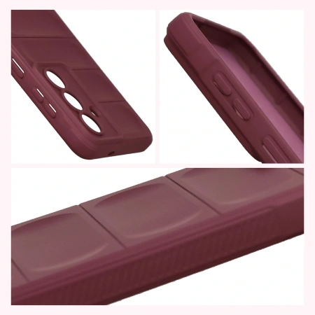 Pancerne etui Bizon Case Tur do Galaxy S26 Plus, burgundowe