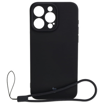 Etui Bizon Case Silicone do iPhone 15 Pro Max, czarne