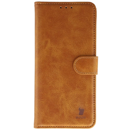 Etui z klapką Bizon Case Pocket do Xiaomi 15T Pro, brązowe