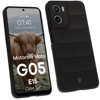 Pancerne etui Bizon Case Tur do Motorola Moto G05 / E15, czarne