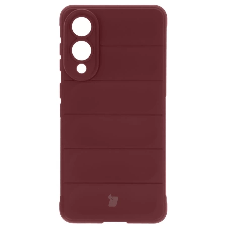 Pancerne etui Bizon Case Tur do Galaxy S25 Edge, burgundowe