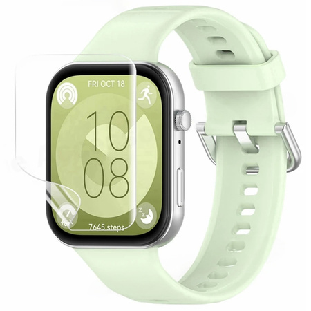 Folia hydrożelowa na ekran Bizon Glass Watch Hydrogel Duo do Huawei Watch Fit 3, 2 sztuki