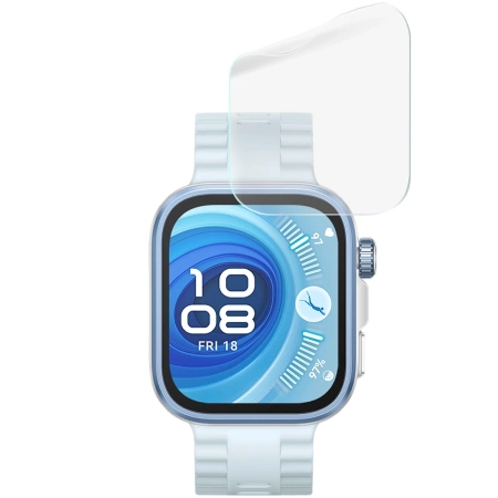 Folia hydrożelowa na ekran Bizon Glass Watch Hydrogel Duo do Huawei Watch Fit 4 / 4 Pro, 2 sztuki